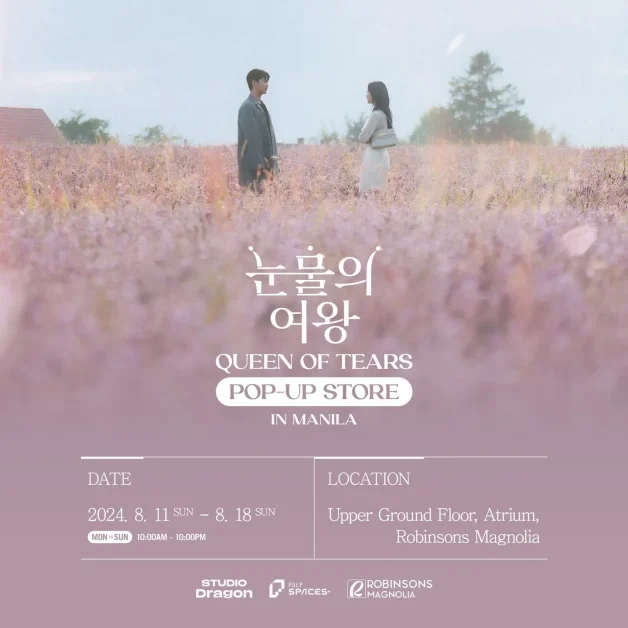 Queen of tears pop up store manila philippines