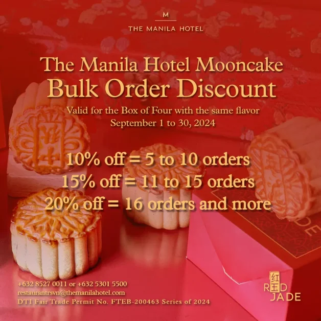 The Manila Hotel Mooncake Bulk Order Discount