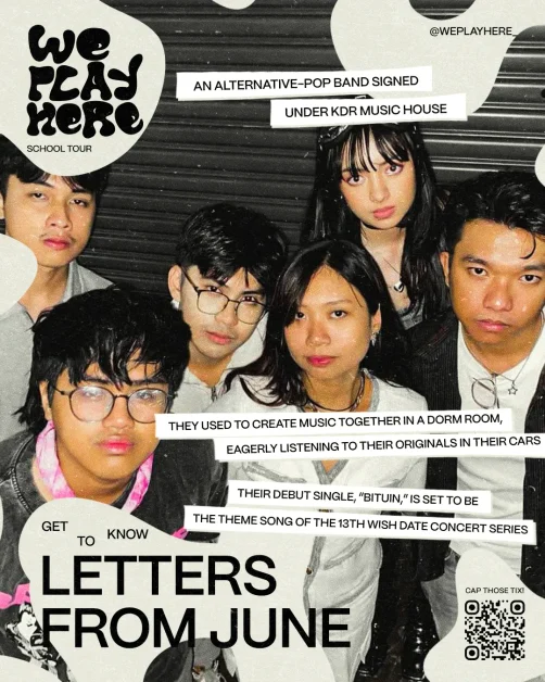 We Play Here 2024 lineup letters from june