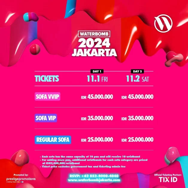 Waterbomb Jakarta presale 2 2