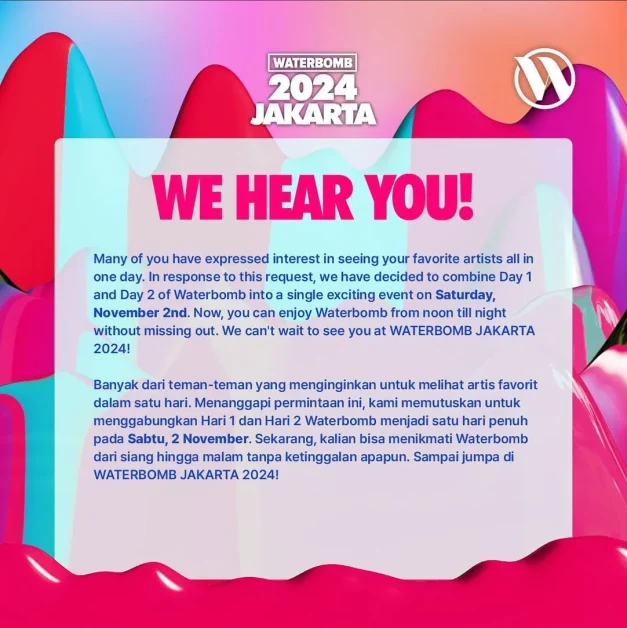 waterbomb jakarta lineup 2024 UPDATE
