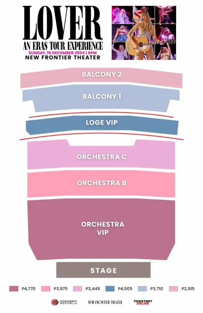lover an eras tour experience manila december 2024 ticket prices seat plan