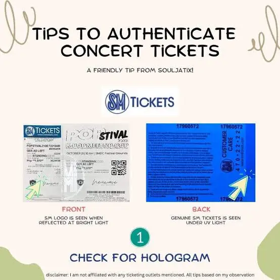 sm tickets legit vs fake