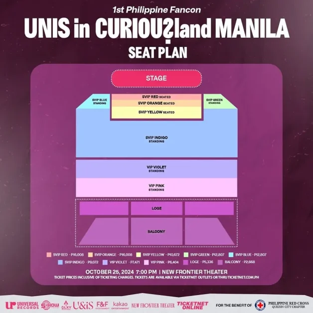 unis in curiousland manila fan concert ticket prices