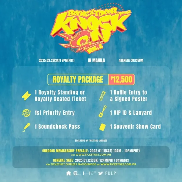 BOYNEXTDOOR KNOCK ON VOL 1 manila concert vip package