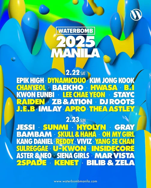 waterbomb manila 2025 lineup ticket prices