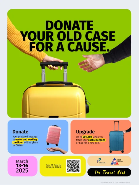 travel club donate old case