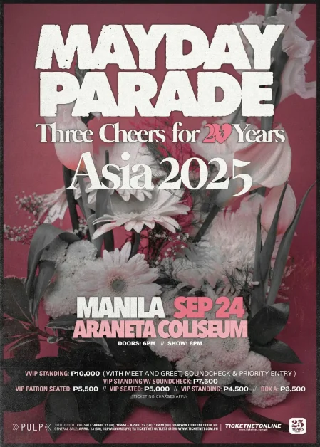 mayday parade asia manila concert 2025