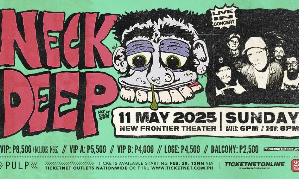 neckdeep manila concert 2025 ticket prices