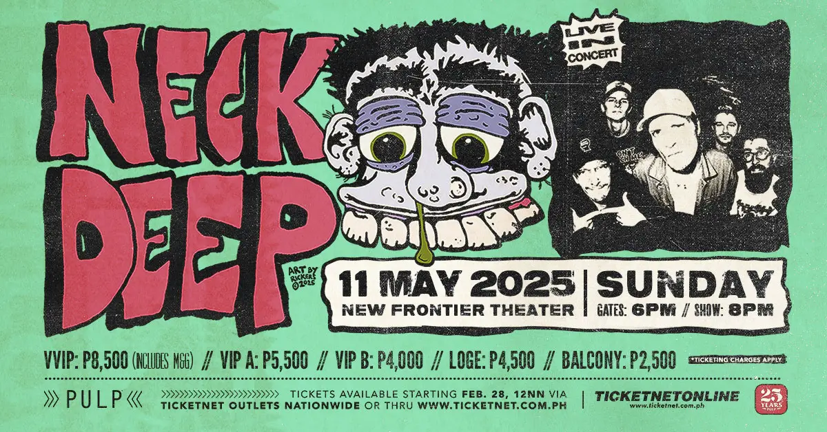 neckdeep manila concert 2025 ticket prices
