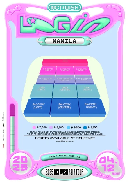 NCT WISH LOGIN MANILA seat plan