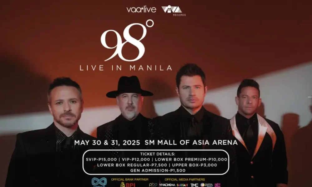 98 degrees manila concert