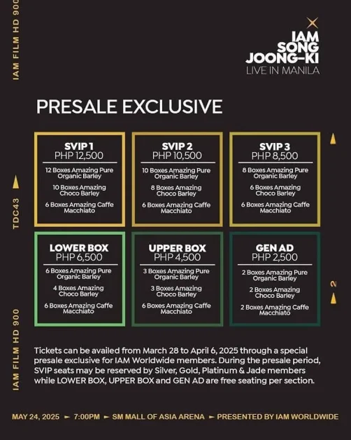 I AM SONG JOONG KI MANILA fan meeting 2025 presale exclusive