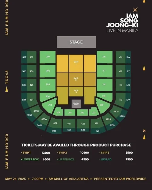 I AM SONG JOONG KI MANILA fan meeting 2025 ticket prices