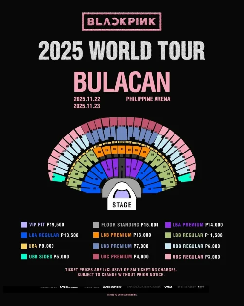 blackpink DEADLINE concert ticket prices 2025