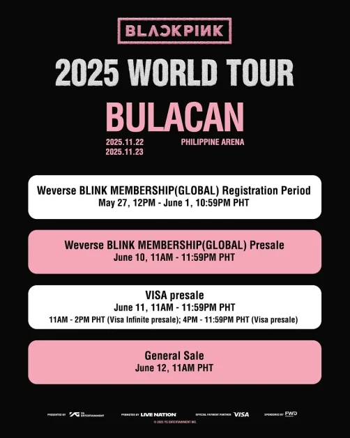 blackpink deadline ticket details