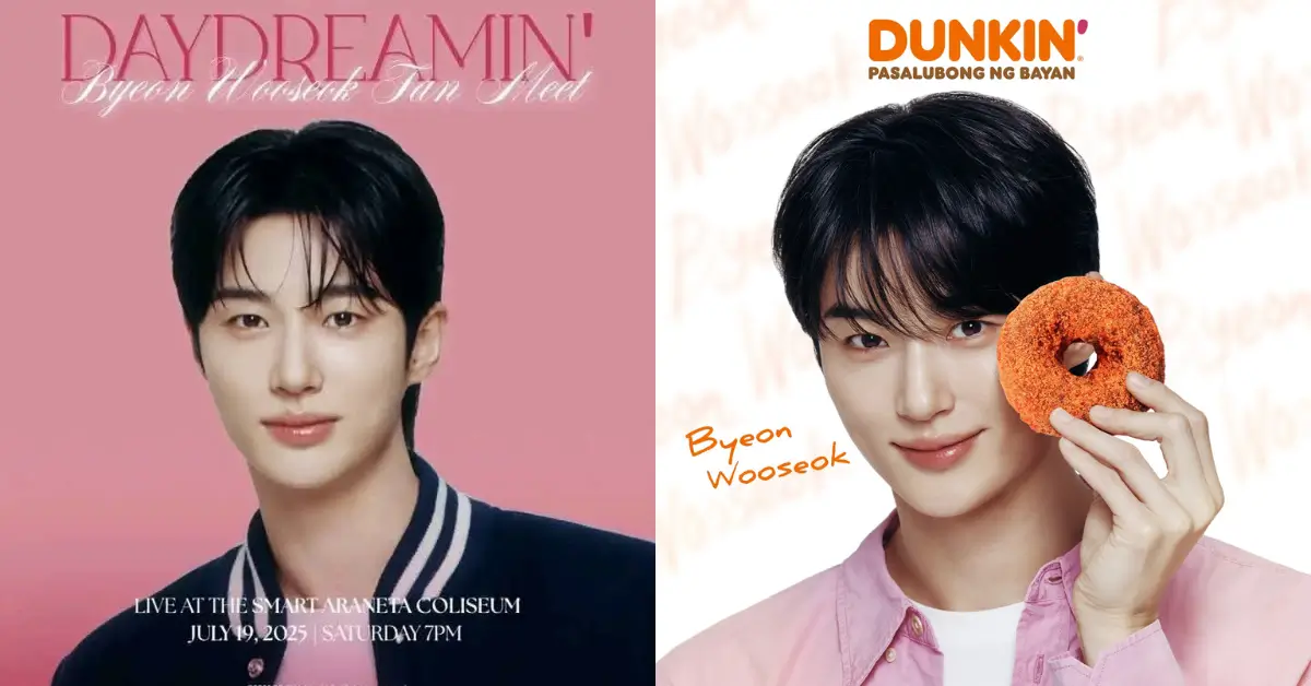 byeon woo seok daydreamin fan meet dunkin