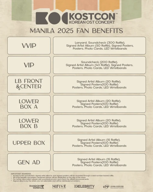 fan benefits kostcon manila 2025