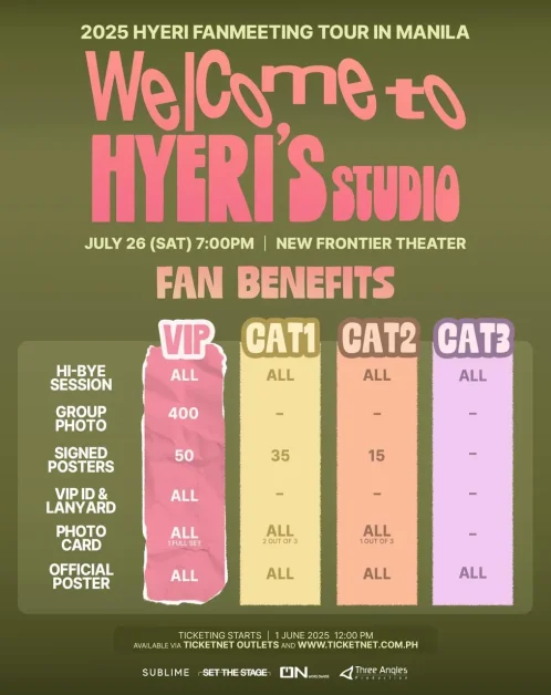 lee hyeri manila fan meeting welcome to hyeri studio fan benefits