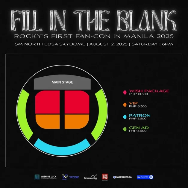 Rocky fill in the blank fan concert Manila seat plan
