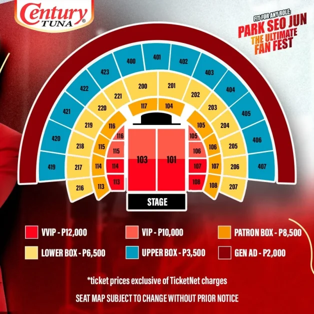 park seo jun century tuna ticket prices