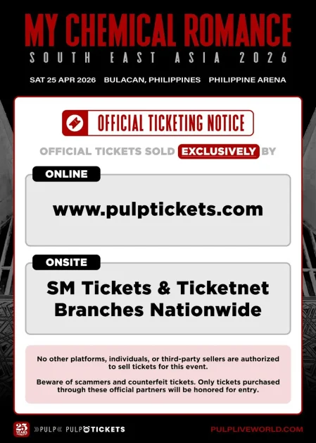 my chemical romance manila concert 2026