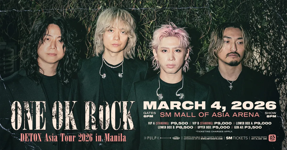 ONE OK ROCK DETOX Manila concert 2026