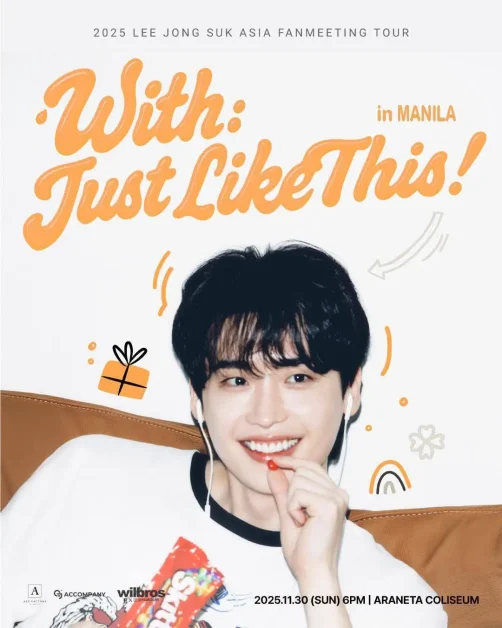 lee jong suk with just like manila fanmeeting 2025