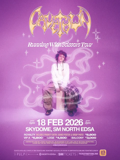 CAVETOWN Running with Scissors Tour in Manila Poster