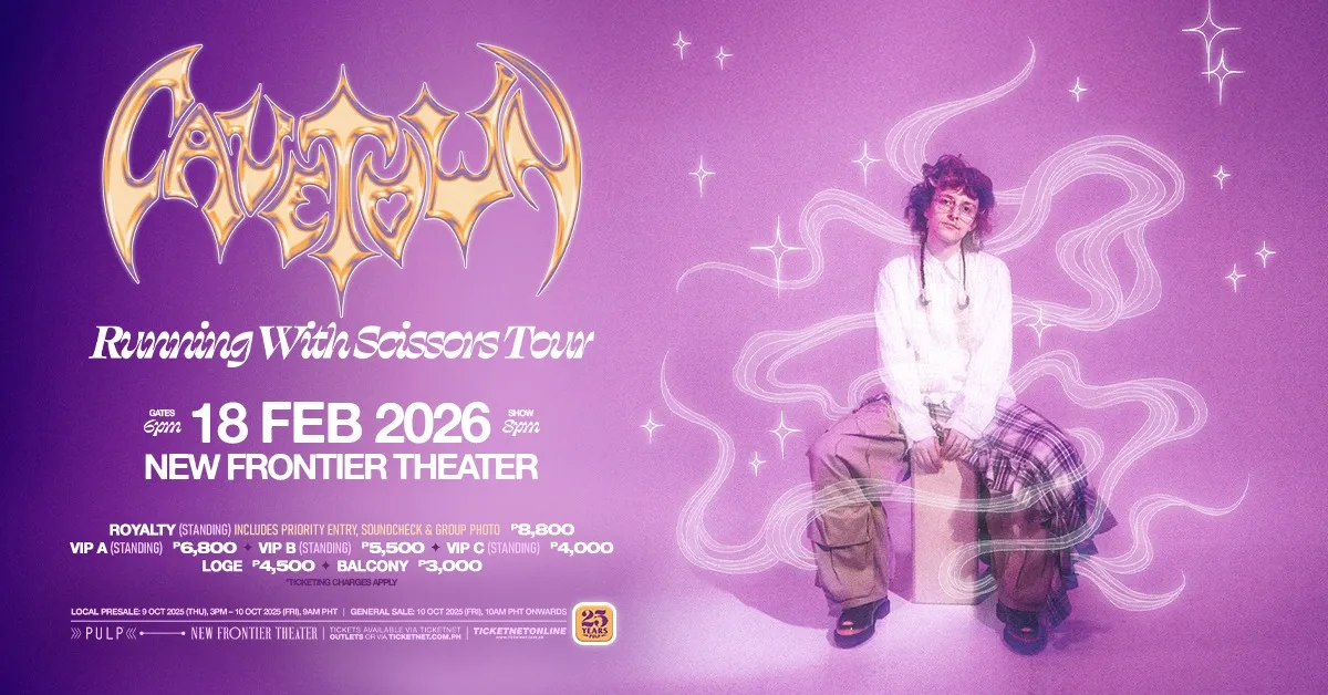 CAVETOWN Running with Scissors Tour in Manila