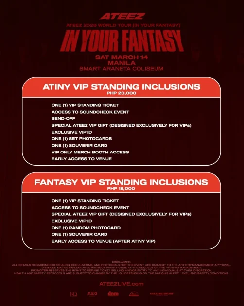 ATEEZ in your fantasy manila concert fan benefits inclusions