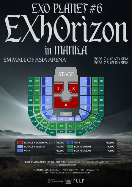 exo exohorizon ticket prices manila 2026
