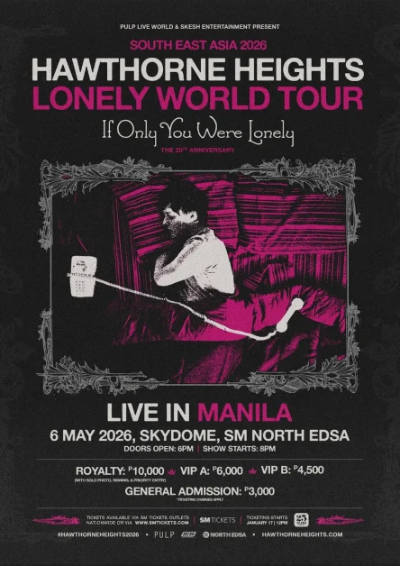 HAWTHORNE HEIGHTS LONELY WORLD TOUR LIVE IN MANILA