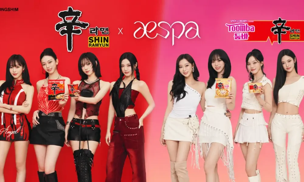 Nongshim aespa collaboation
