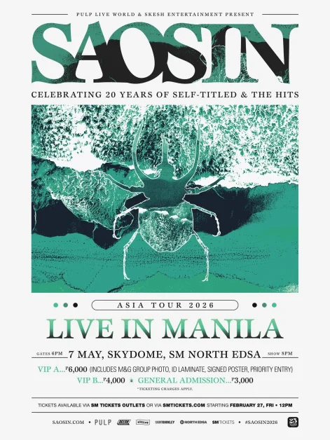 Saosin Manila concert 2026