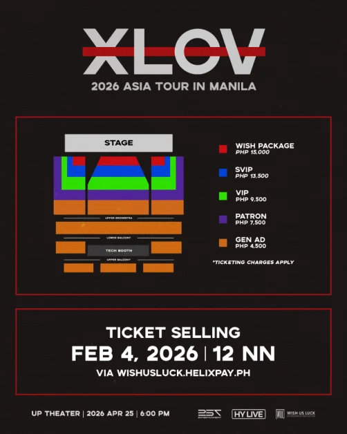 xlov in manila seat plan