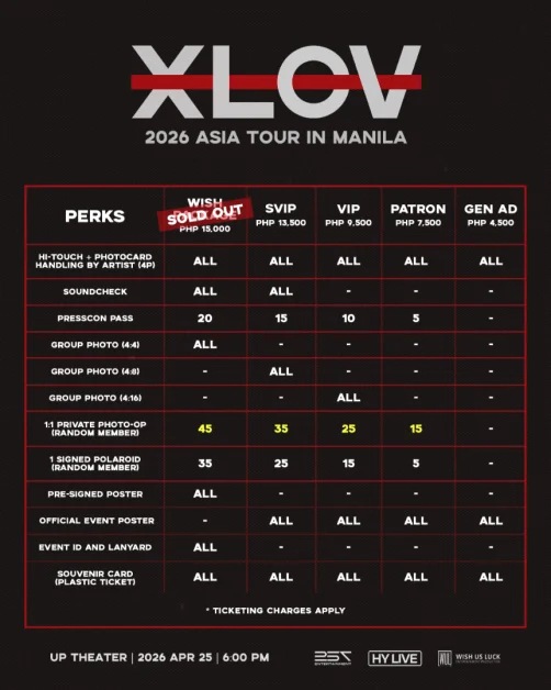 xlov in manila updated perks