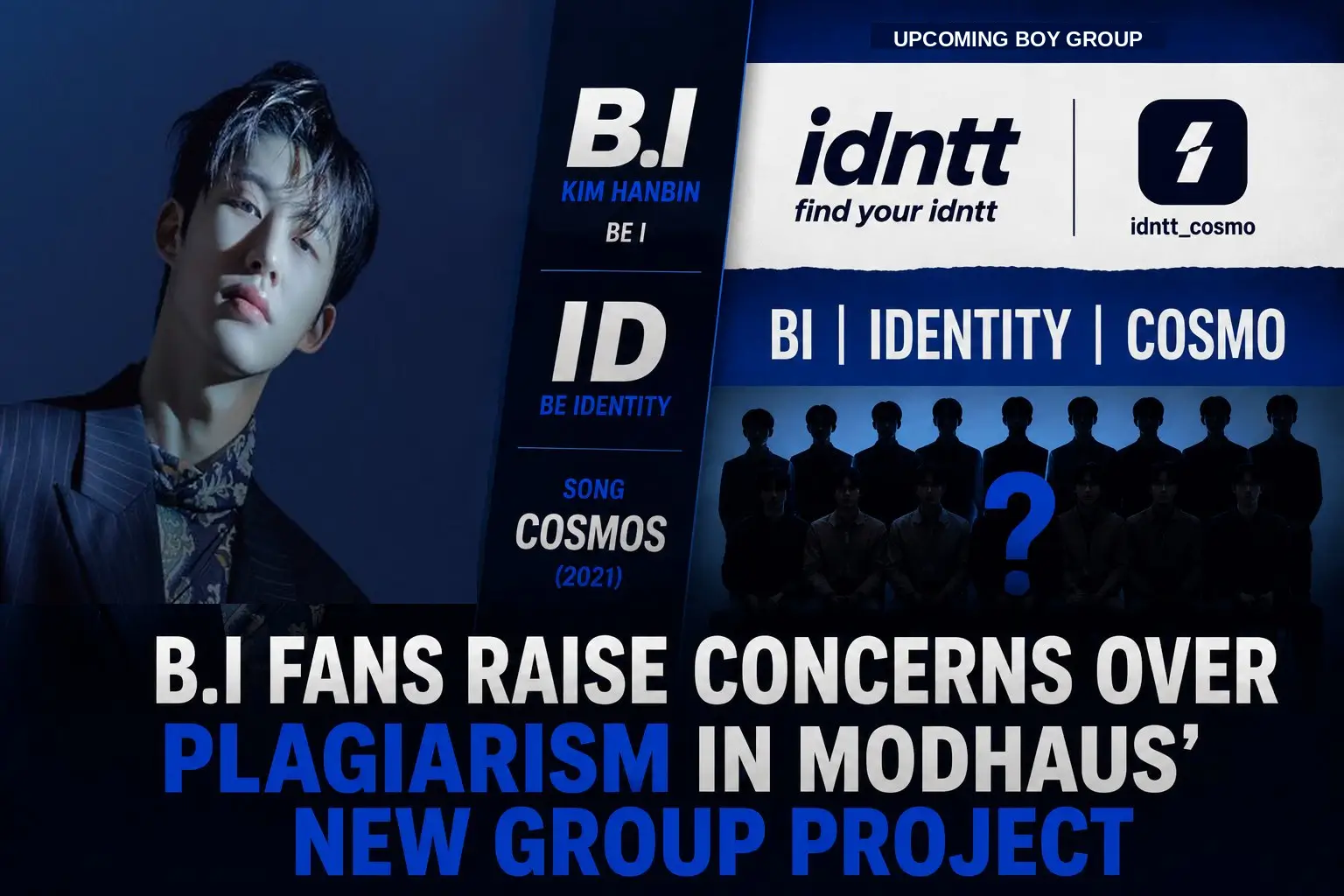 B.I idntt kpop group modhaus plagiarism