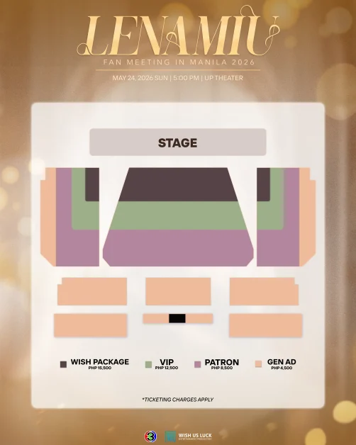 LenaMiu Fan Meeting in Manila Day 2 Seat Plan