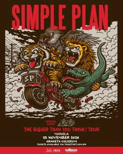 simple plan the bigger than you think tour in manila poster