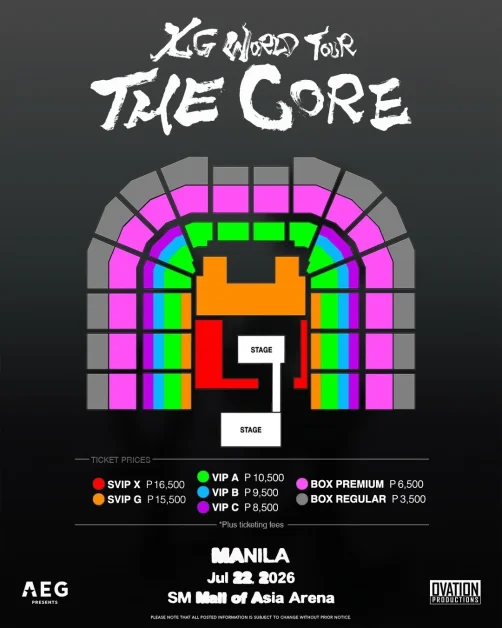 xg the core in manila seat plan
