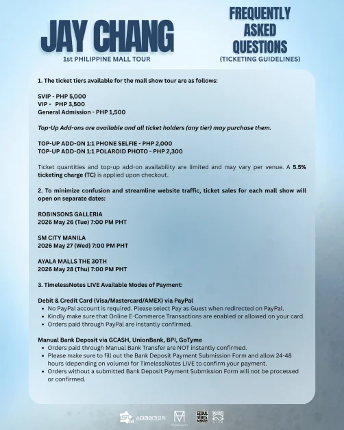 Jay Chang 1st Philippine Tour Ticket Page Guide 1