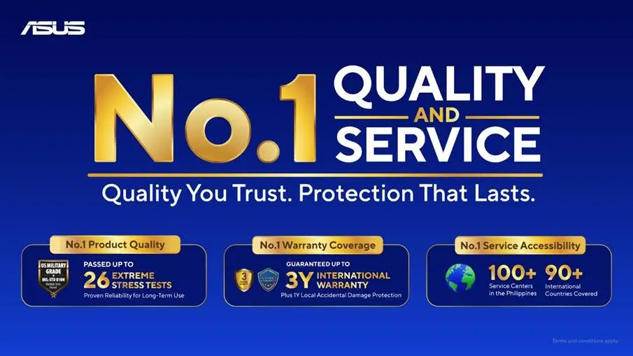 asus quality and service
