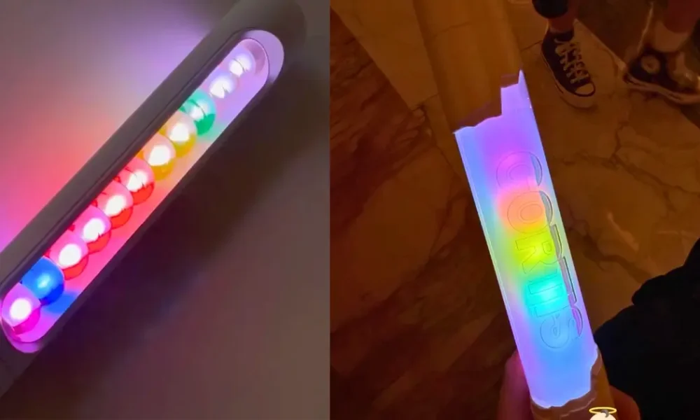 cortis lightstick similarities design b.i binbong lightstick