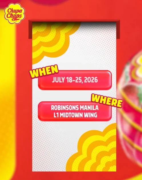 event Chupa Chups colorful lollipops and gummies