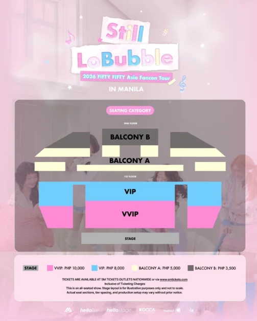 FIFTY FIFTY 2026 Asia Fan-Con Tour Still LoBubble in Manila Seat Plan Ticket Prices
