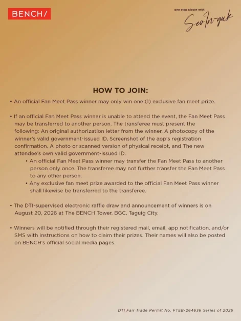 bench one step closer with seo in guk how to join 3