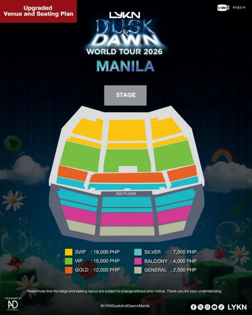 lykn dusk and dawn world tour in manila seat plan