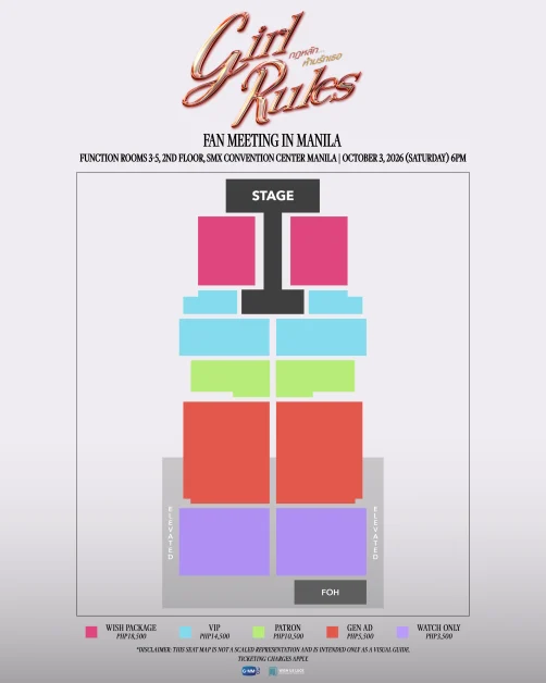 Girl Rules Fan Meeting in Manila Seat Map