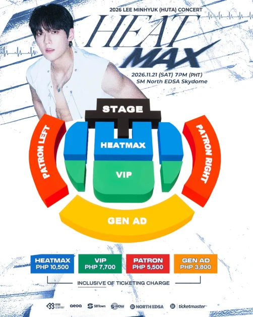 2026 lee minhyuk huta concert heat max in manila seat plan
